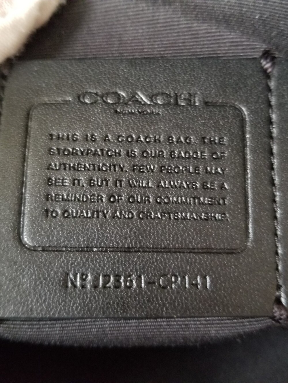 Coach Metallic Track Pack Bag Sling - Picture 8 of 14